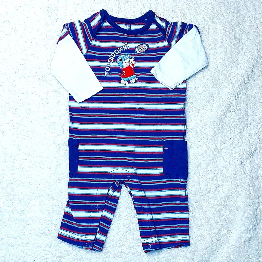 Bundle of Boy's 3-6mo Striped Rompers